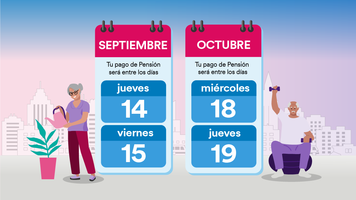 Conoce las fechas de pago de septiembre y octubre