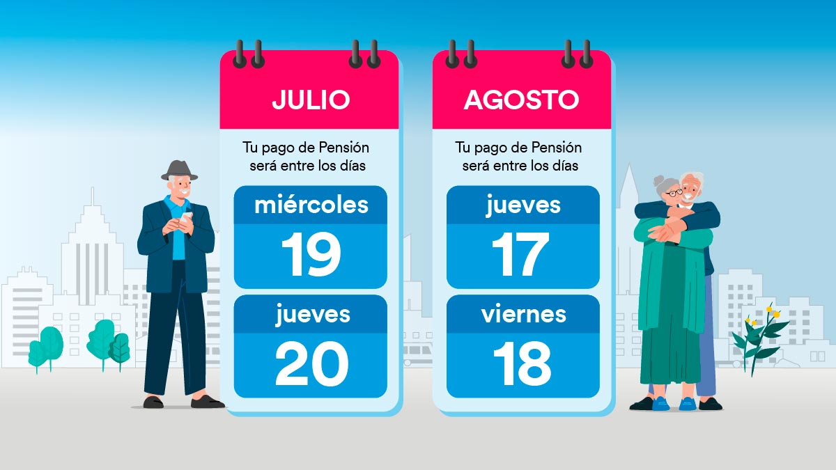 Conoce las fechas de pago de julio y agosto