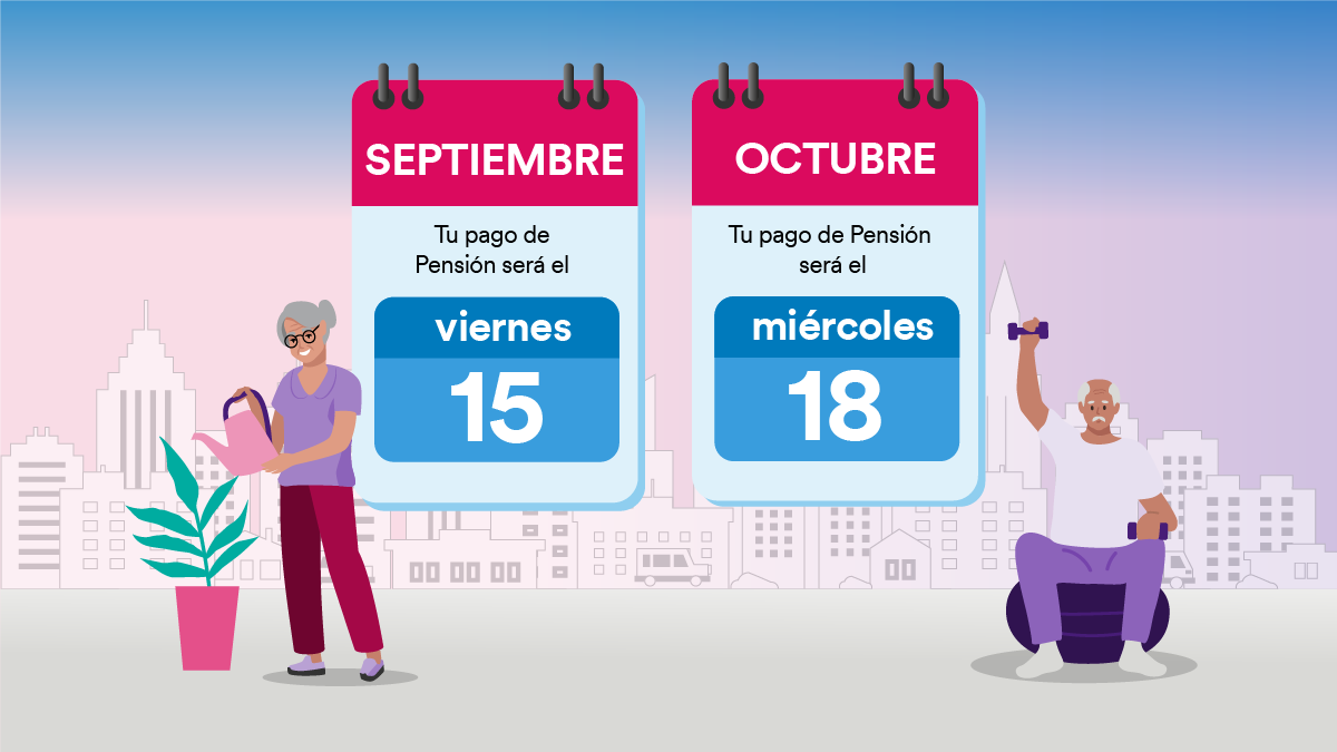 Conoce las fechas de pago de septiembre y octubre